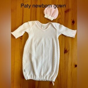 Paty, Inc. Newborn Gown and Hat